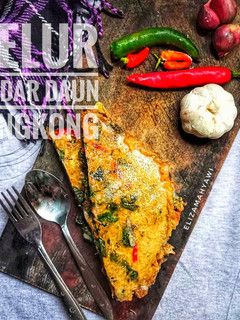 Foto resep Telur dadar daun singkong