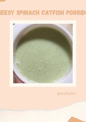 Foto resep Mpasi 6m+ bubur lele bayam