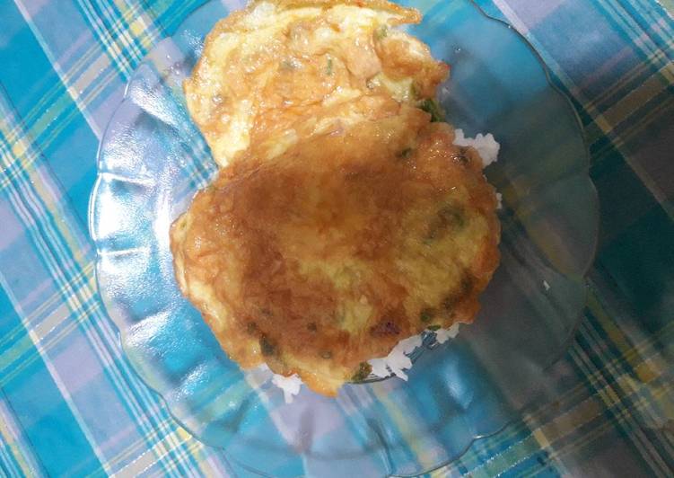 Telur dadar simple pedas