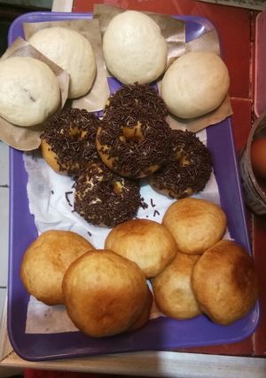 Foto resep Donat,bakpao&roti goreng eggless(satu adonan jadi 3 macam kue)