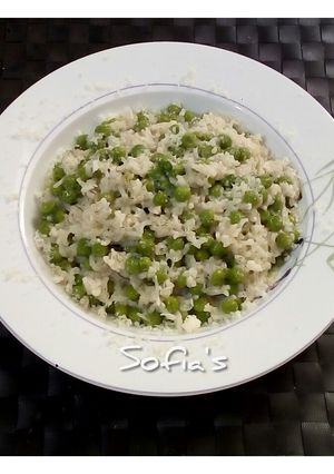 Φωτογραφία της συνταγής "Risi e bisi" !!! ή Ρύζι και μπιζέλια αλά Ελληνικά !!! 😋😋😋