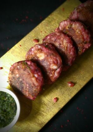 A picture of Beetroot sabudana cutlet.