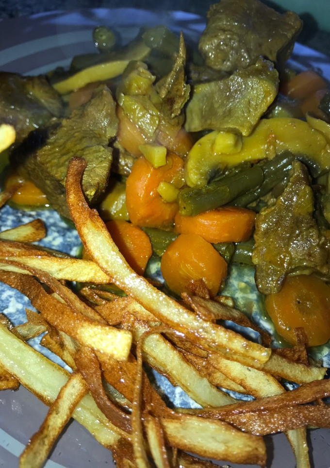 Una foto de Ternera con verduras