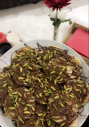 صورة لوصفة بان كيك نوتيلا