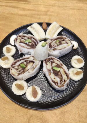 A picture of Choco Banana Swiss Roll.