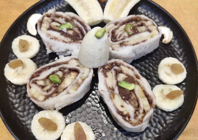 Recipe of Quick Choco Banana Swiss Roll