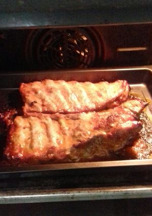Una foto de Costillas a la barbacoa