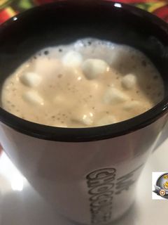 Una foto de Hot chocolate con marsmellows