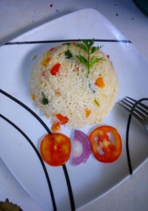 A picture of Vegetable rice #AuthorMarathon #FestiveContestNaivasha.