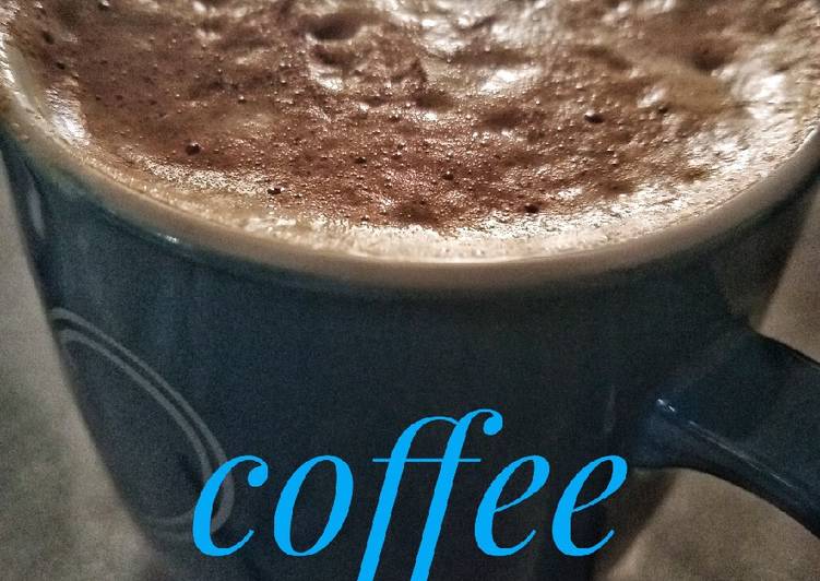 Recipe of Delicious Frothy coffee