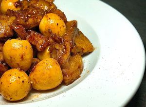 Hình của món Thịt Kho Tiêu Với Trứng Cút.