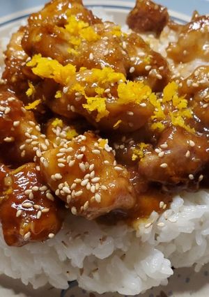 A picture of My Orange Chicken.