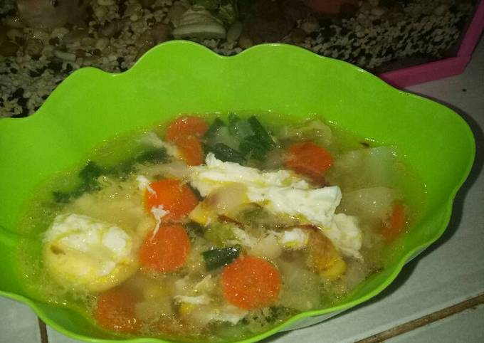 Sup telur (tanpa air kaldu)