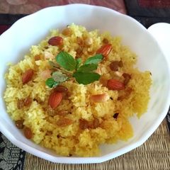 A picture of Bengali misti pulao.