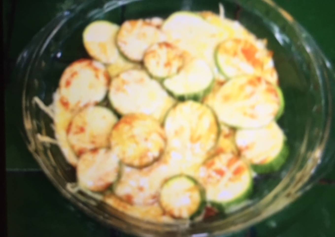 Calabacitas al horno con queso