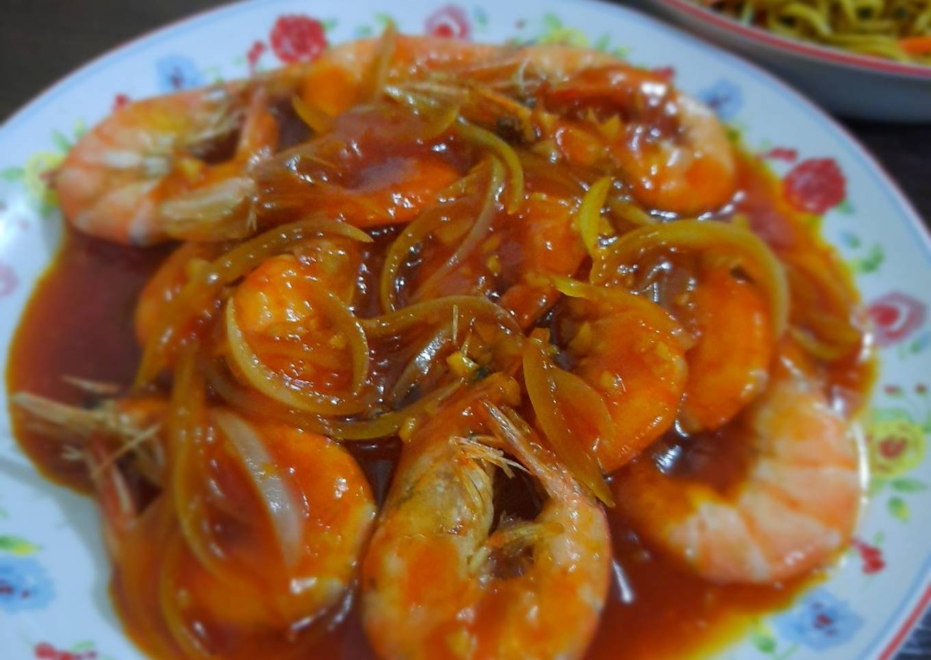 Udang asam manis simple enak