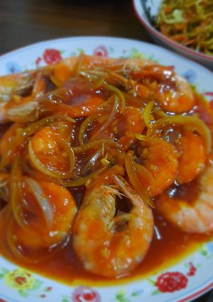 Foto resep Udang asam manis simple enak