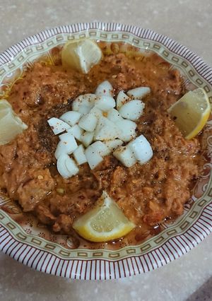 صورة لوصفة فول بالطحينة