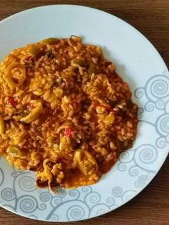 Una foto de Arroz meloso con calamares en Mambo Cecotec