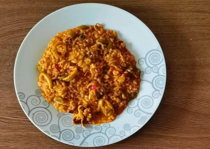 Arroz meloso con calamares en Mambo Cecotec Receta de Jose Cookpad