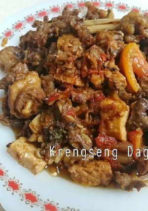 Foto resep Krengseng Daging Sapi Tahu dan Tempe