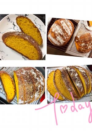 快速免揉*歐式 南瓜麵包* 的食譜成品照片