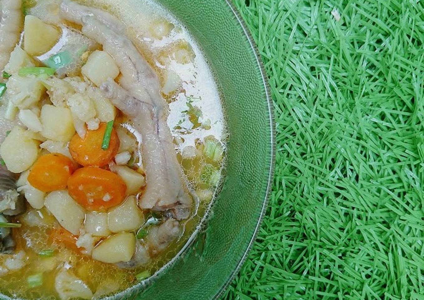Sop Sayur Ceker Ayam | Resep Rumahan Asfarina