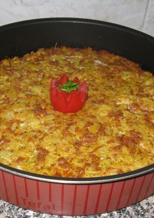 A picture of Cauliflower with Ground Beef.