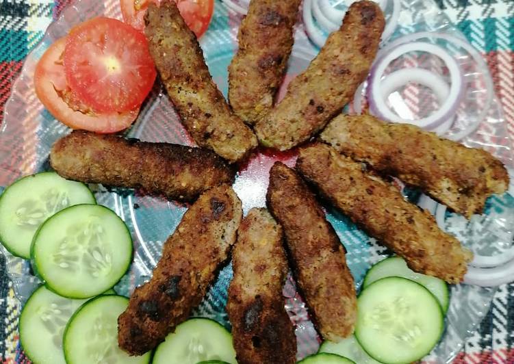 Seekh kabab in pan😉😋