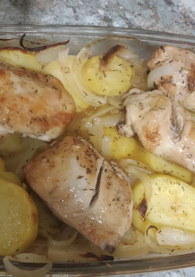 Una foto de Pollo a la cerveza (al horno)