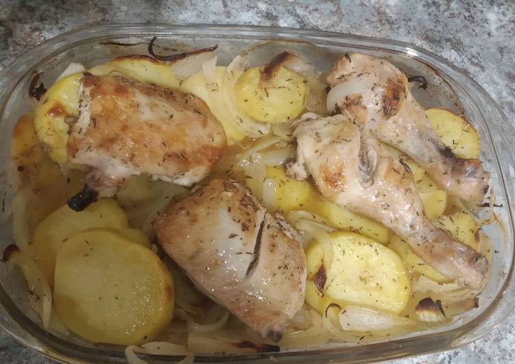 Pollo a la cerveza (al horno)