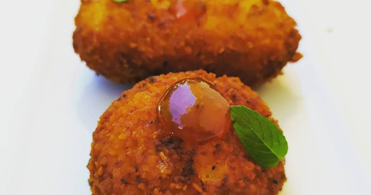 Croquetas de pollo a l'ast Receta de Silvia GO Cookpad