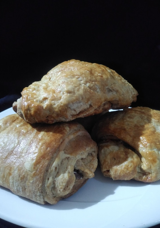 Una foto de Chocolatines y croissants (con masa danesa)