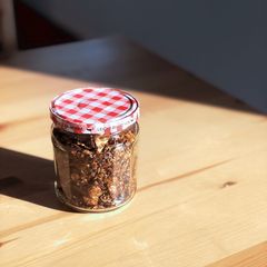 A picture of Leftover umami flakes.