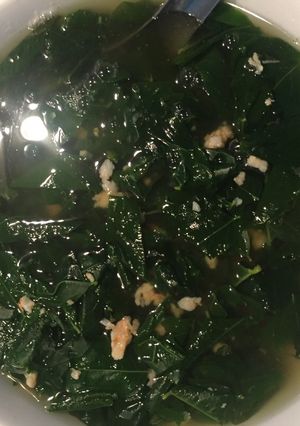 Hình của món Canh rau ngót nấu tôm.