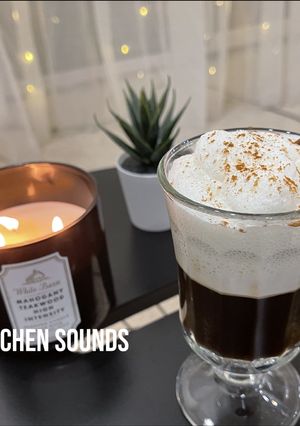 A picture of Irish Сoffee ☕️🥃🥛.