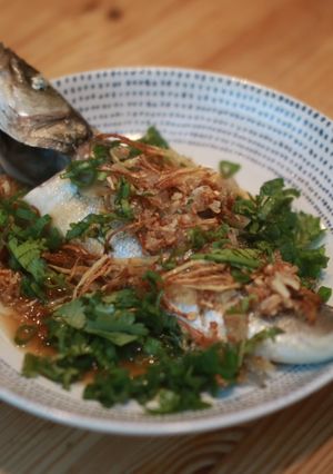 A picture of Steamed Seabass.