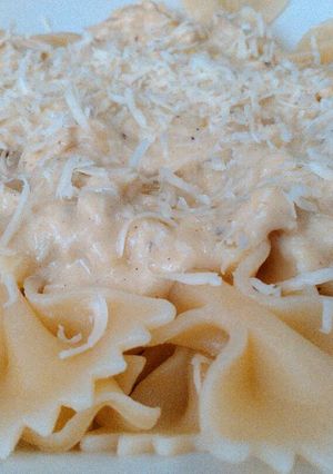 Foto resep Chicken Bechamel Pasta (pasta saus putih dengan ayam)