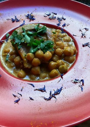 Une photo de ✍️CURRY🍛 DE POIS CHICHES OS🍖A MOELLE🌶️