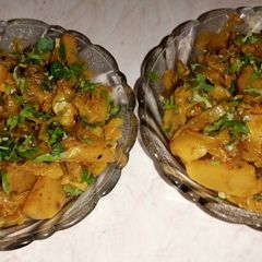 A picture of Aloo cabbage veggi.