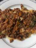 Canelones rellenos de espinaca