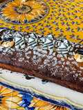 Gâteau aux raisins, agrumes et amandes