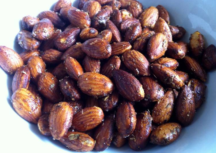 Steps to Prepare Any-night-of-the-week Spicy Almonds