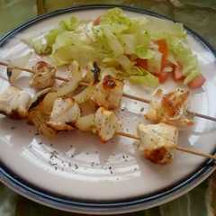 Una foto de Bochette de pollo y cebolla