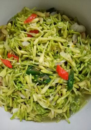 Foto resep Oseng bunga pepaya gantung