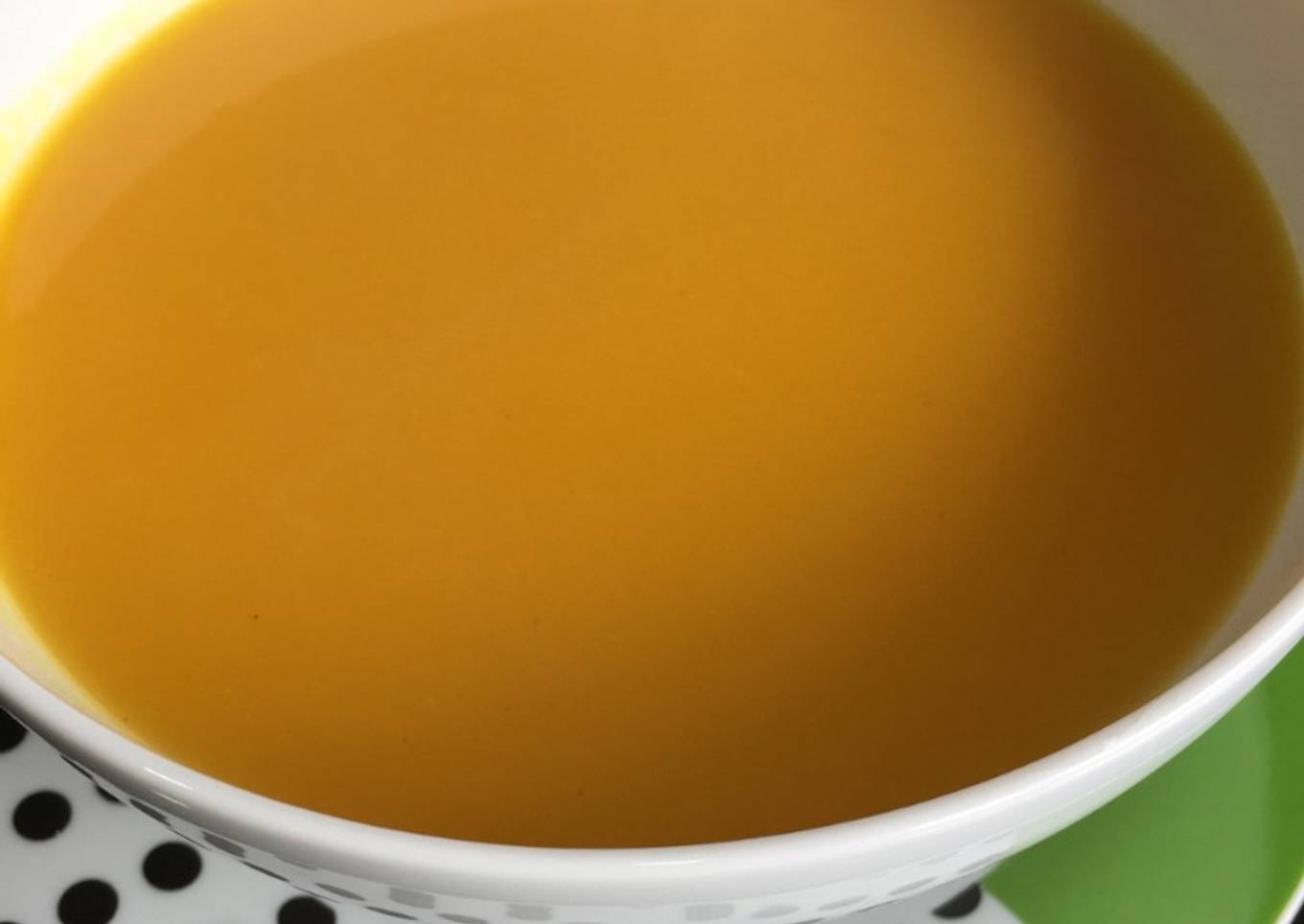 Crema de calabaza con cúrcuma