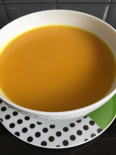 Una foto de Crema de calabaza con cúrcuma