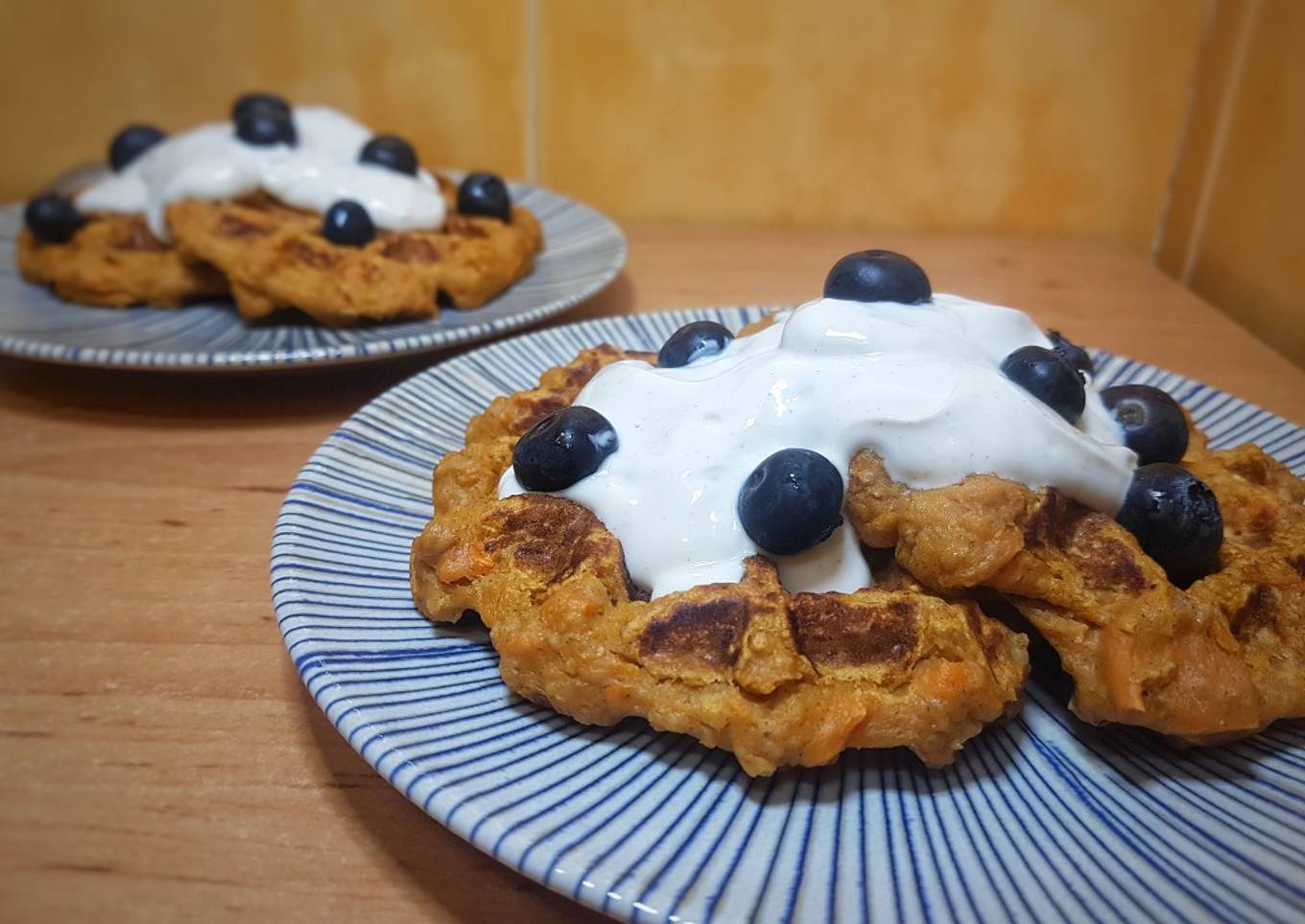 Gofres (o tortitas) de boniato