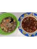 Tumis Jagung Baso Jamur Enoki, Cumi Saus Padang mix Saus Bangkok