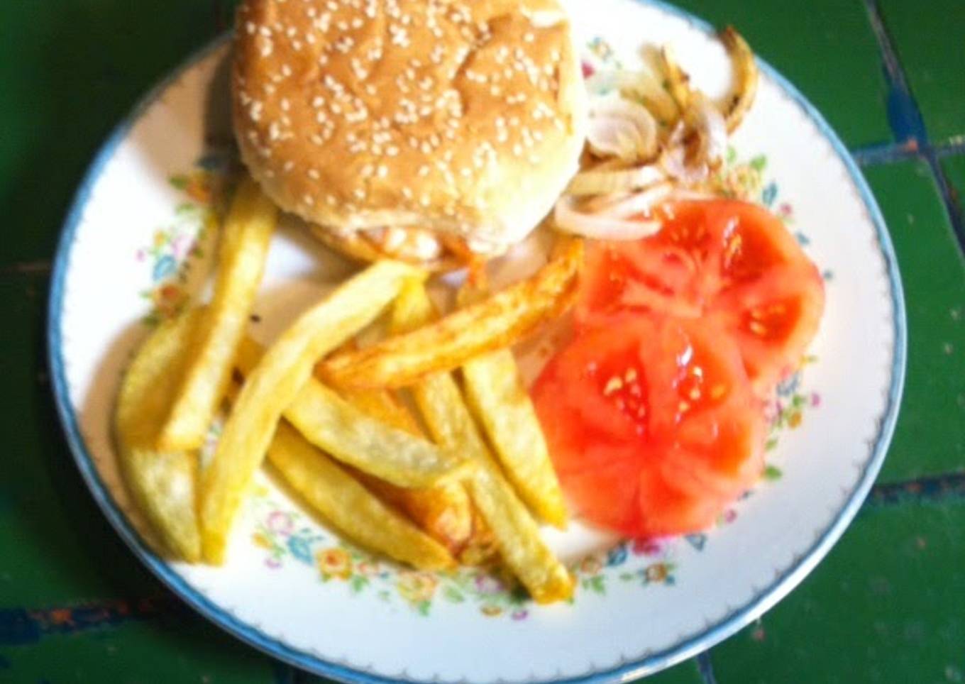 "Hamburguesa" de camarones